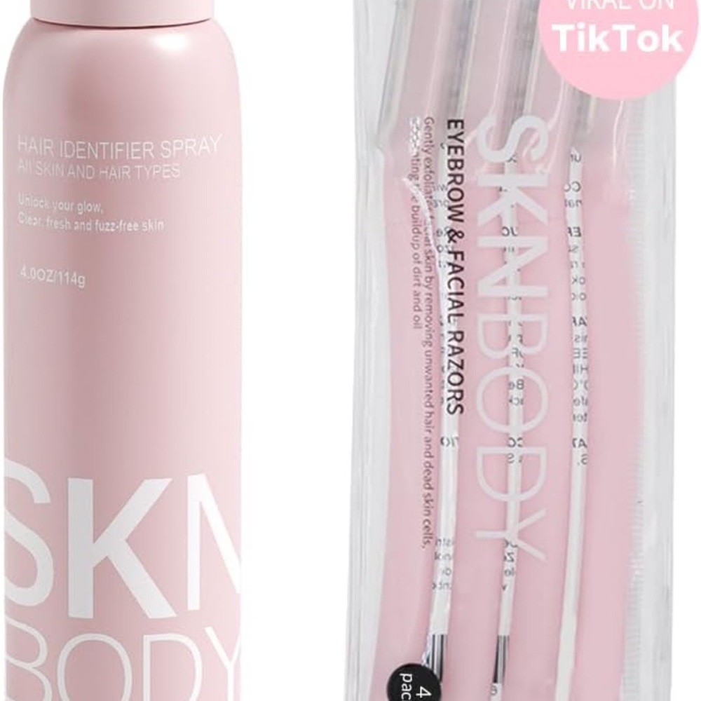 Pink Hair Identifier Spray and Razors Set